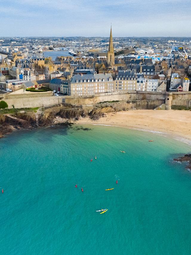 Aerial view of Saint-Malo