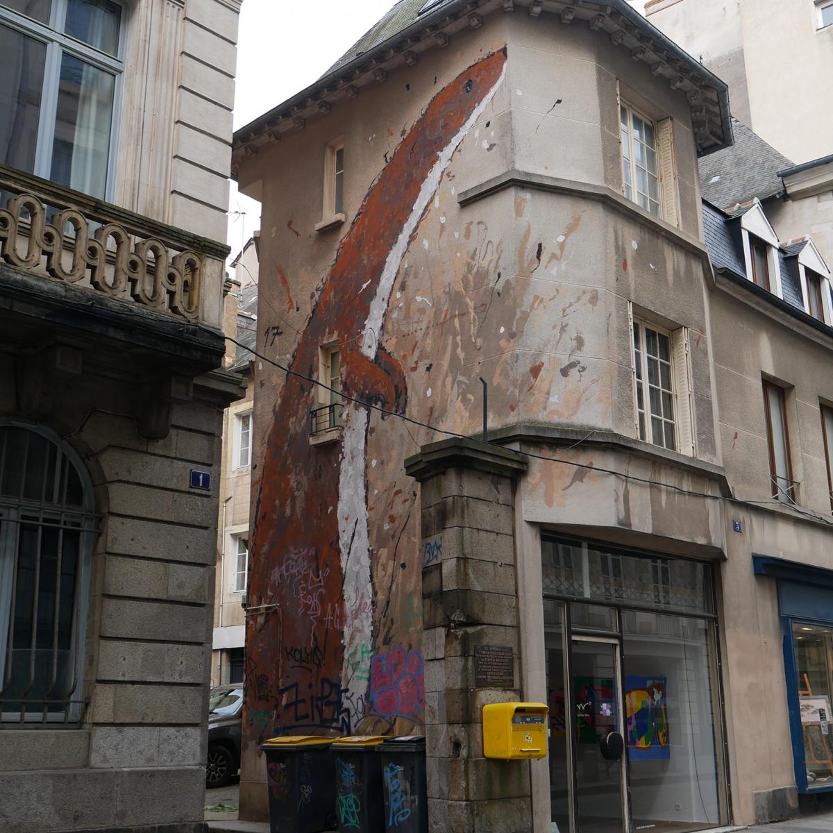 Street Art à Rennes en Bretagne, l’art urbain fait le mur