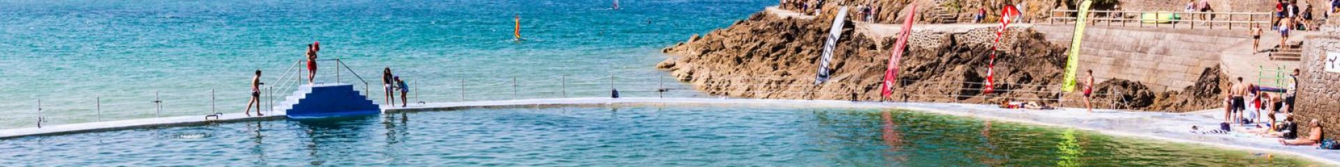 Natural swimming pool, Ecluse beach in Dinard
