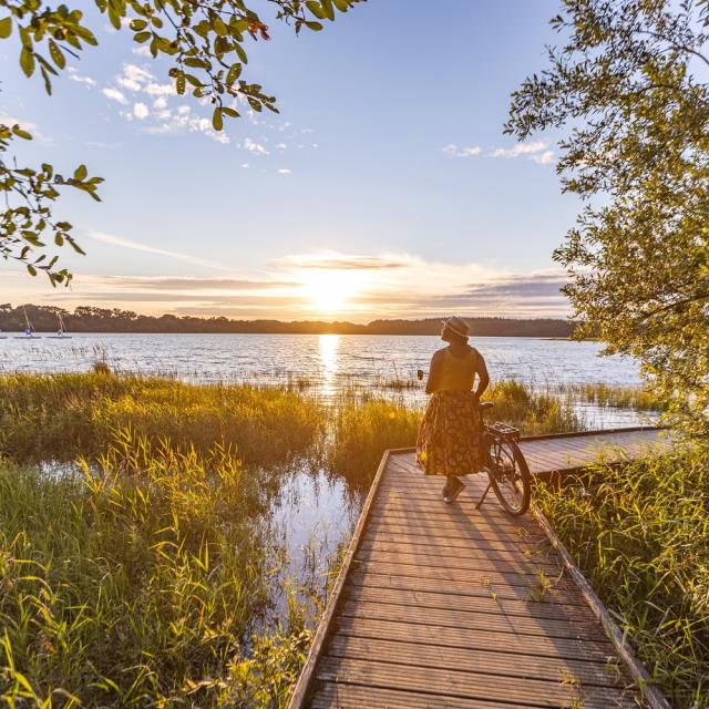 Balade à vélo à l'étang de Boulet à Feins