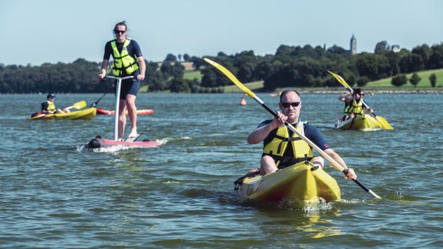 Activités nautiques à la base de loisirs de la Haute-Vilaine