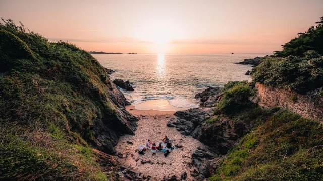 Détente sur la plage à Dinard