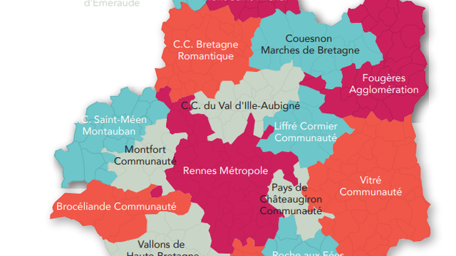 2023_Carte des 18 EPCI en Ille-et-Vilaine