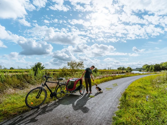 Balade à vélo le long de la Vilaine (La Chapelle-de-Brain)